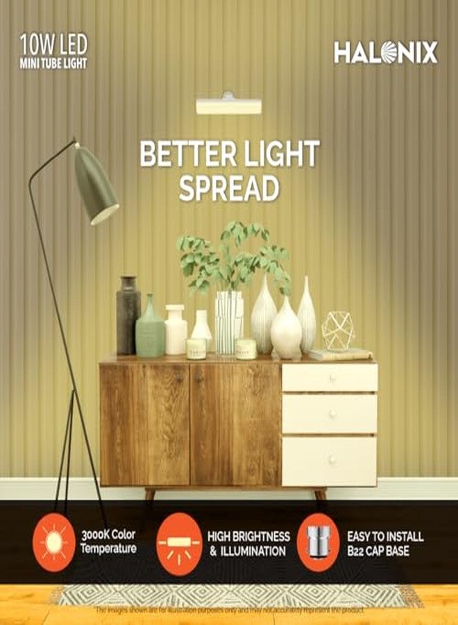 Halonix 10 Watts B22d LED bulb Mini tube Light| Color- Warm White Light | Pack of 1 - Image 4